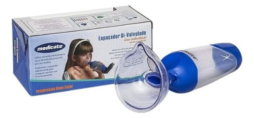 Espaçador Bi-ventilado Medicate Com Mascara Tamanhos P M G