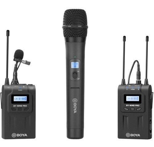 Microfono Inalambrico Boya Wm8 Pro K4 Transmisor Mano Y Body