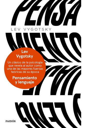 Libro Pensamiento Y Lenguaje - Vygotsky, Lev