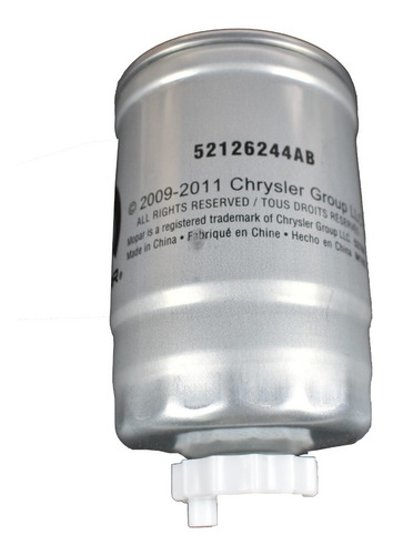 Imagen 3 de 6 de Filtro Petroleo Mopar Wrangler Cherokee Diesel 2.8l