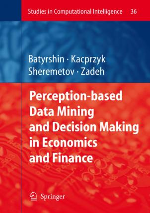 Libro Perception-based Data Mining And Decision Making In...