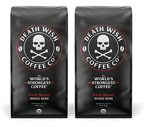 Death Wish Coffee En Grano De Café Bundle Deal, Más Fuerte D