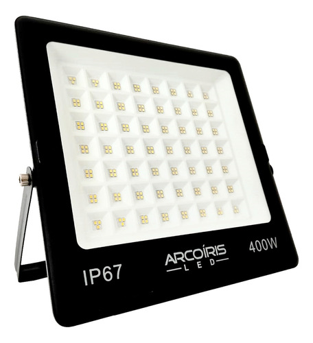 Arco Iris LED Refletor Microled 400w Smd Multifocal Ip67 Branco Frio Cor da carcaça Preto Cor da luz Branco-frio