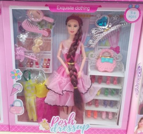 Muñeca Articulada Con Accesorios Posh Dressup
