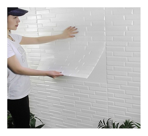 Imagen 1 de 8 de Placa Para Pared Autoadhesiva Revestimiento 3d Diseños