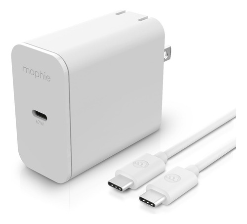 Cargador Pared Mophie Usb-c Gan Hasta 67w Con Cable Usb-c