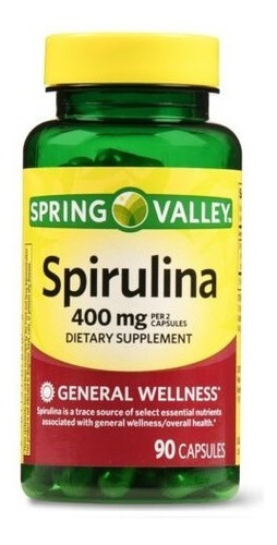 Espirulina Spring Valley 90 Cáp