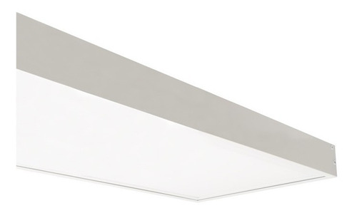 Marco De Aluminio Para Panel Led 120x30 Color Blanco Unilux