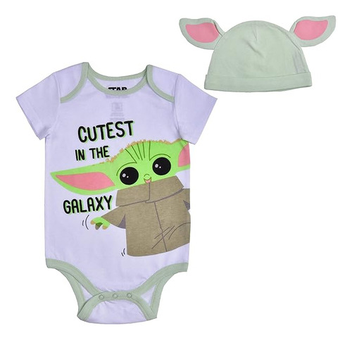 Wars The Mandalorian Baby Yoda Boys Short Sleeve Bodysuit An