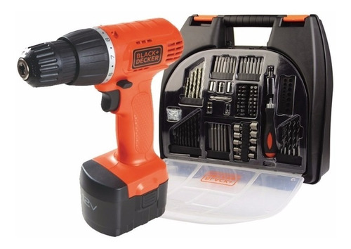 Atornillador Taladro 12v + 100 Acces Black Decker  Cd121k100