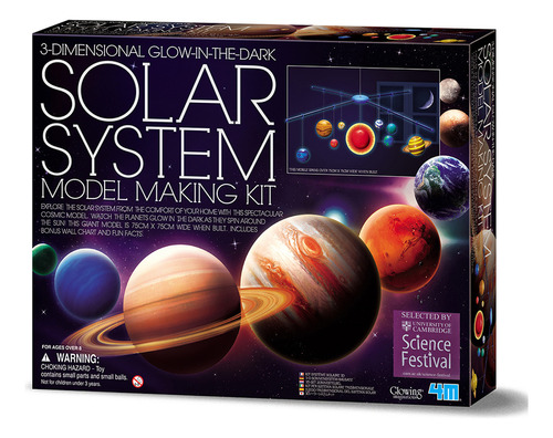 Juego Educativo 4m Modelo 3d Del Sistema Solar Para Colgar