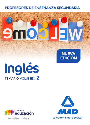 Profesores De Enseñanza Secundaria Inglés Temario Volumen 2 