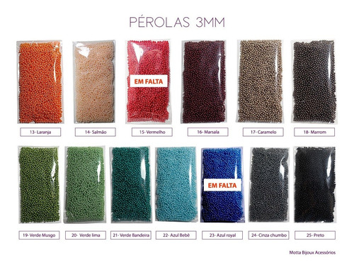 Perola Abs Inteira C/furo 3mm 4000 Perolas - Menor Preço