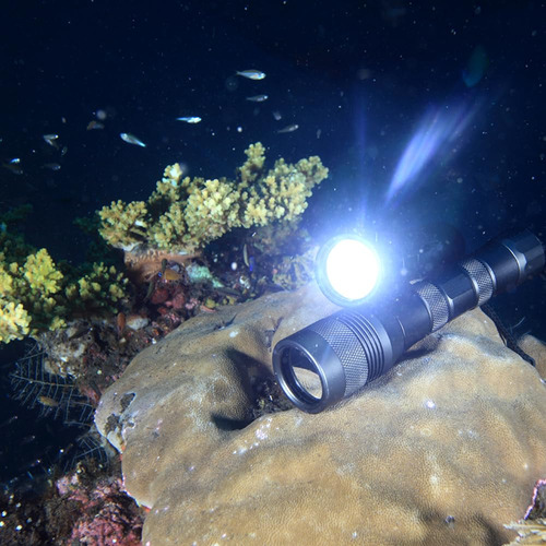 Securitying Impermeable 1000 Lúmenes Led Linterna De Buceo B