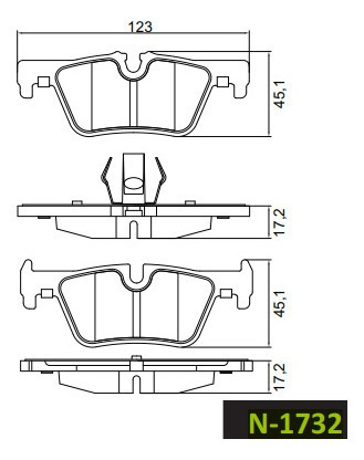 Pastilha Freio Tras 430d X3 Cobreq N1732