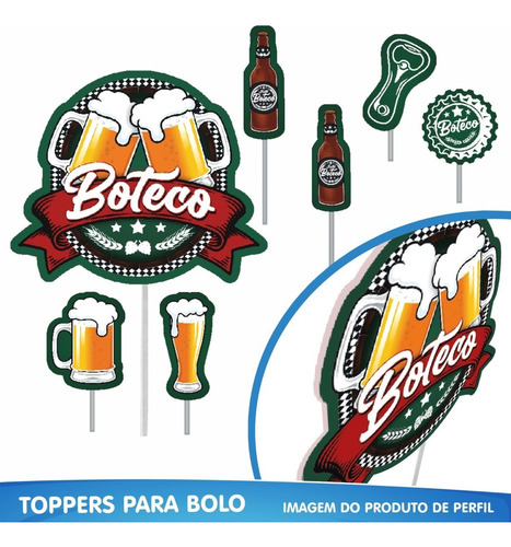 Imagem 7 de 10 de Kit Festa Fácil Festa De Boteco - Decoração De Comemoração