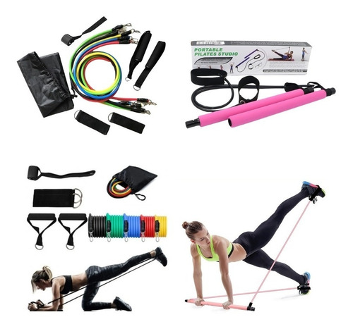 Pack Trainning / Set 11 Accesorios + Barra Con Banda Incluid