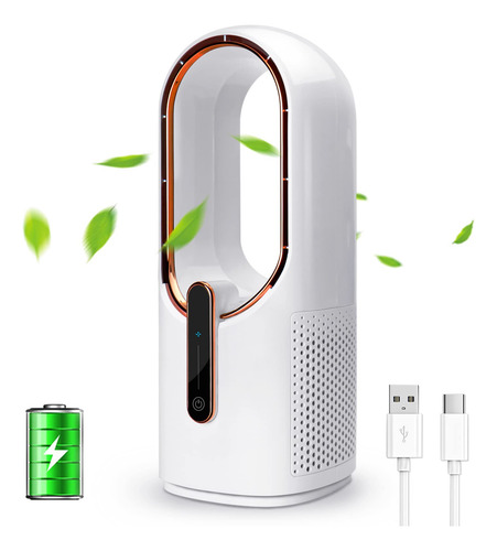 Ventilador De Escritorio Pequeño Silencioso Portátil Sin Asp Color Del Led
