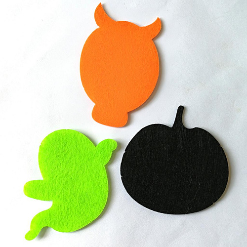 3pcs / Set Tela De Halloween Fantasma Calabaza Letrero