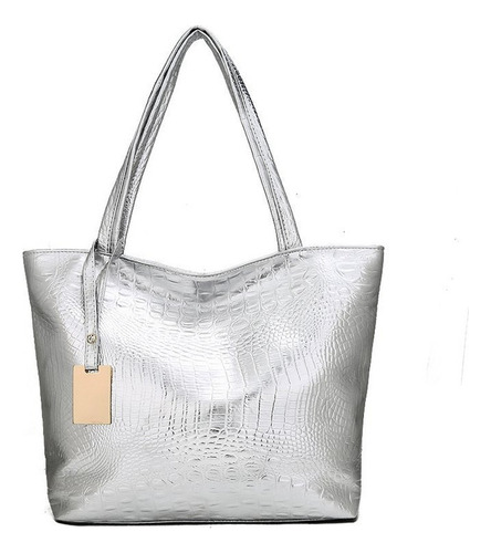 Bolso De Mujer Bolso De Pu Gran Capacidad Patrón Cocodrilo