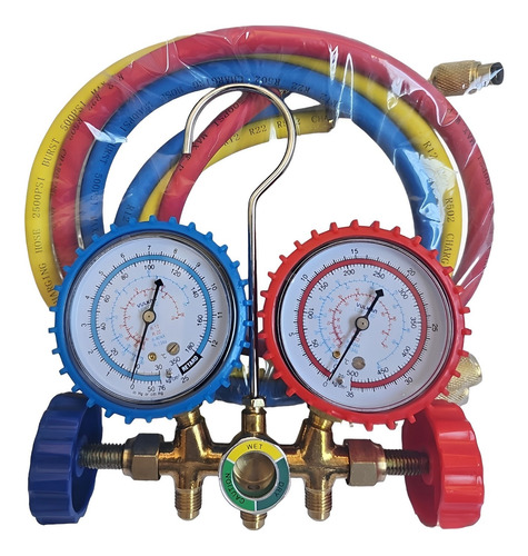 Kit Manifold Com Mangueiras + Carga Maçarico Ar Condicionado