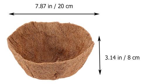 Alfombrilla Acolchada Para Macetas De Coco Con Forma De Medi