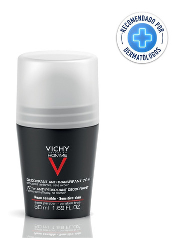 Desodorante Anti-transpirante Vichy Laboratoires Homme 50 Ml Fragancia Neutro