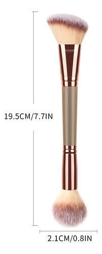 Brocha Bronceadora K De Doble Punta Para Contornear Y Difumi