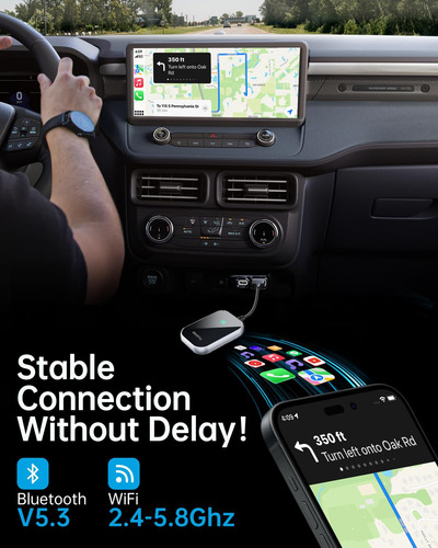 Inalámbrico Carplay Wireless Para iPhone Android Plug&play