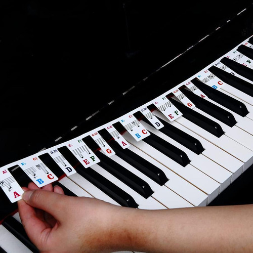 A Guía De Notas De Piano De Silicona Extraíble 88 Teclas