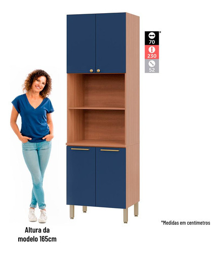 Sartén y horno Beatriz Hot Tower, color azul oscuro