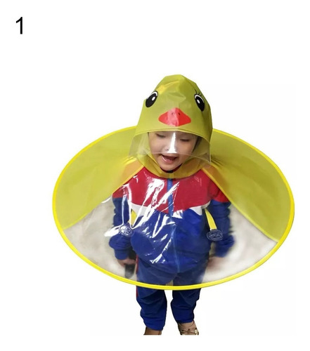 Capa Sombrilla Chubasquero Niños Impermeable Diseño Infantil