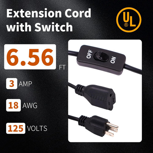 Cable De Extensión Con Interruptor De Encendido/apagado Y En