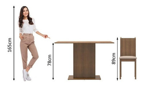 Juego De Comedor 4 Sillas Tapizadas Mesa De Living Rustico
