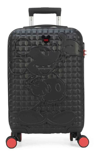 Mala De Viagem Luxcel Mickey Mouse Grande Preto