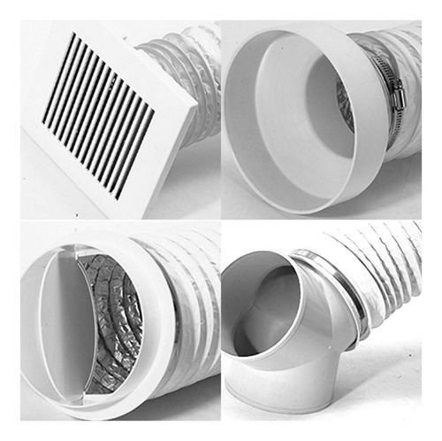 Conducto De Papel De Aluminio Flexible Para Extractor De