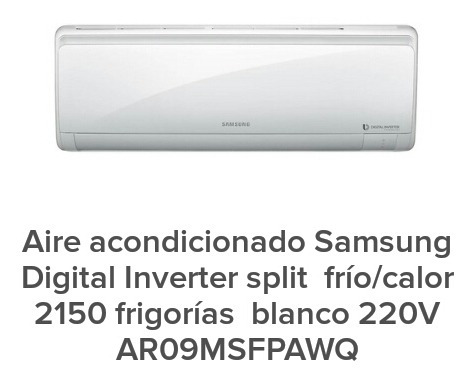Aire Acondicionado Samsung Inverter, Servicio Técnico 