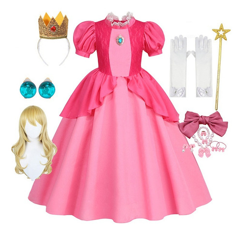 Vestido De Princesa Color Peaches Para Juegos De Rol, Ropa