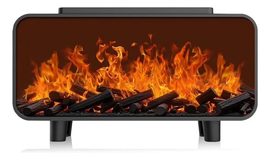Humificador Difusor Fogata Chimenea Vintage Aromatizador Color Negro