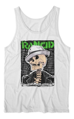 Musculosa Rancid Esqueleto Con Sombrero