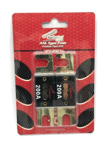 Blister De 2 Fusibles Audiopipe Anl De 200 Amperes