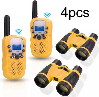 Walkie Talkies Recargable Y Telescopio De Juguete P/niños