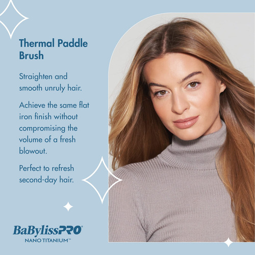 Pala Térmica Brush Babylisspro Nano Titanium, 1 Unidad