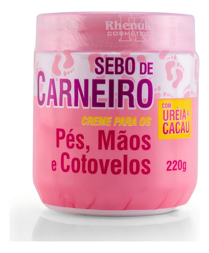 Creme Hidratante Sebo De Carneiro Rhenuks Pés E Mãos