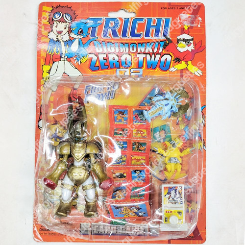 Digimon Trichi Digimonkit 02 3 Figuras + Accesorios