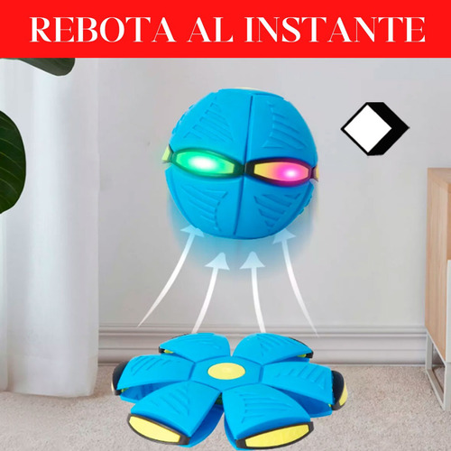 Pelota Juguete Frisbee Volador Hogar Niños Familia Diversion Azul Liso