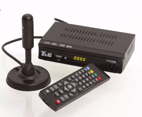 Kit Conversor Digital Tv Usb + Antena Digital Vhf + Brinde