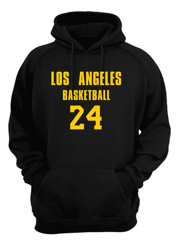 Blusa Moletom Capuz Basquete Los Angeles Basketball Núm 24