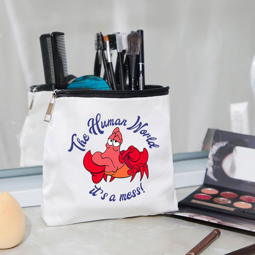 Wzjhcl Bolsa De Maquillaje De Cangrejo Sebastián Citas De S