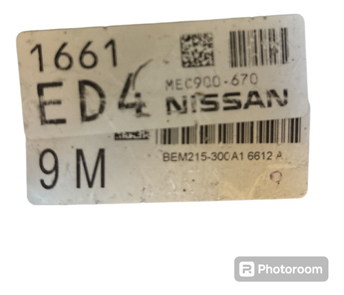 Computadora Nissan Tiida 010 (Usado)